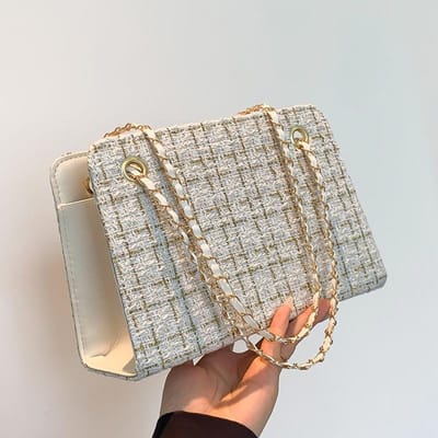 Sac de niche haut de gamme pour femmes, nouveau sac à bandoulière tendance pour femmes, sac à bandoulière polyvalent à chaîne tendance gray