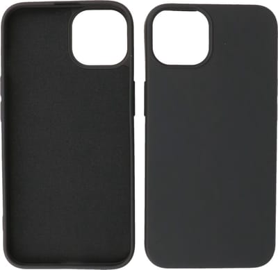 iPhone 15 Plus Hoesje - 2.0mm Dikke Fashion Telefoonhoesje Backcover - Zwart
