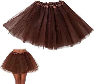 Elegante Tutu Rok voor Vrouwen - 3 Laags Tulle Petticoat van 40 cm voor Halloween Kostuum en Feestjes