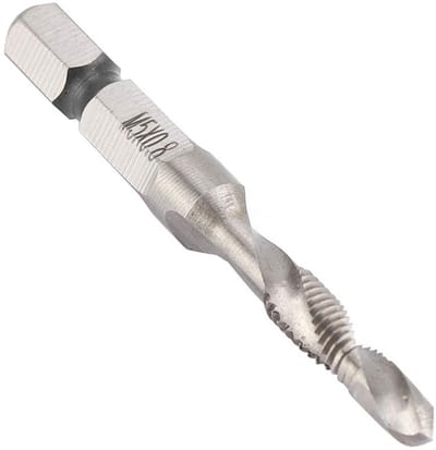 Dailygoods - Hexagonale Taps - HSS Boor Set - Voor Hout, Metaal en Plastic - M5 - Precisie Taps - Geschikt voor Diverse Materialen - Set met Hex Shank