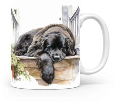 Mok Newfoundland Beker voor koffie of tas voor thee, cadeau voor dierenliefhebbers, moeder, vader, collega, vriend, vriendin, kantoor, opa, oma, hond, kerst, sinterklaas, verjaardag