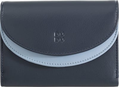 DuDu Galapagos Portemonnee RFID-bescherming Leder 13 cm - Dames - Horizontaal - navy