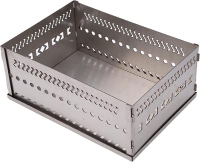 Sauna Steenhouder van RVS, 50kg Capaciteit, Ideaal voor Houtgestookte Kachels en Houtvuur Boxen, Duurzaam en Functioneel