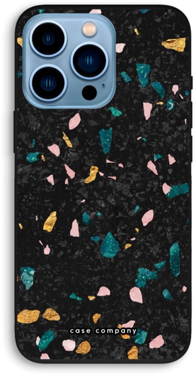 Case Company® - Hoesje geschikt voor iPhone 13 Pro hoesje - Terrazzo N°10 - Biologisch Afbreekbaar Telefoonhoesje - Bescherming alle Kanten en Schermrand