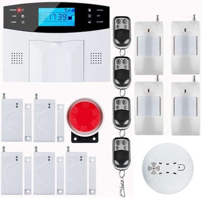 Alarmsysteem Huis - Beveiligingssysteem Inbraak - Huis Beveiligen - GSM SMS Alarm - 10 seconden opname - Wit