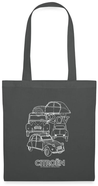 Citroën 2CV Modellen Schetsen Tas Van Stof Schoudertas