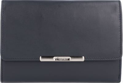 Esquire Helena Portemonnee I Leer 14 cm - Dames - Horizontaal - blau