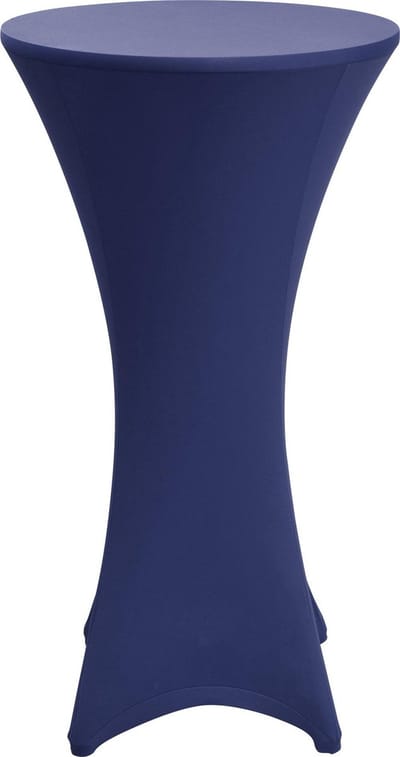 Beautissu Statafelhoes Stella Ø 70 cm statafelrok voor statafel – feest decoratie geschikt voor horeca – feestversiering stretch voor elk tafel – blauw