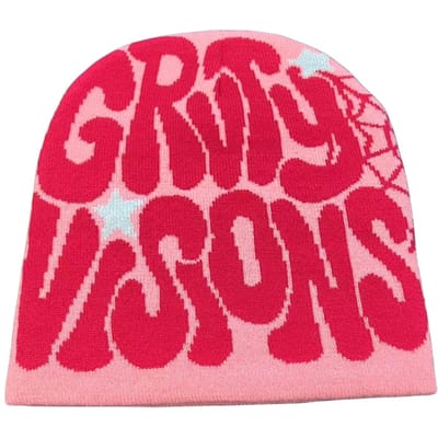Bonnet en Tricot Hommes Femmes Paragraphe Qualité Bonnet Y2K Chaud Mode Cent Prend Dans Nouveau Rouge Net Sens du Design Niche Bonnet Froid blue
