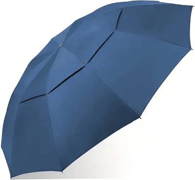 Bovista Moderne Golf Paraplu - Stormparaplu - Opvouwbaar - Windproof - Stormproef - UV Bescherming - Umbrella - Draagbaar - Blauw
