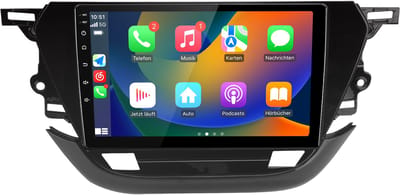 Junsun Android 15 Autoradio Geschikt Voor Opel Corsa F ( 2019-2023) Accessoires, 6GB+128GB, Draadloze CarPlay, DAB+, GPS-Navigatie, 4G, Bluetooth, Stuurwielbediening, 9-inch Touchscreen, DSP, Octa-core processor