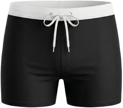 Swimshort Del Mar Black - Maat L - Zwemboxer Heren Zwart - Swimwearclub