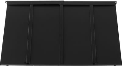 Vast Metaal Luifel 111.8 x 61 cm, Venster Luifel Deurluifel, Duurzaam Staal Frame Ontwerp voor Buiten Bescherming Tegen Regen, Sneeuw en Zonlicht Bij Ingangen, Vensters, Veranda's en Balkons