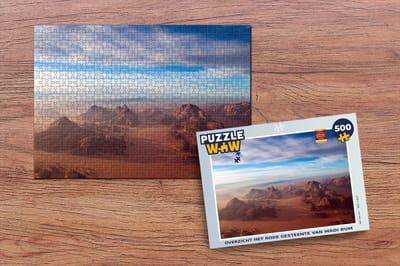 Puzzel Overzicht het rode gesteente van Wadi Rum - Legpuzzel - Puzzel 500 stukjes