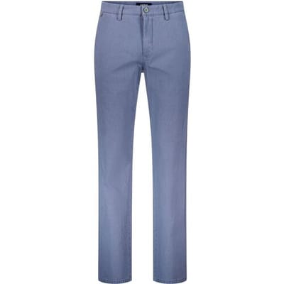 Gardeur Broek Benito Authentic Chino Look Fine Texture Comfort Stretch Midden Blauw / male