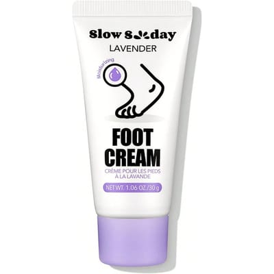 Slow Sunday Lavendel Voeten Crème, Voor gebarsten hielen & dode huid & ruwe huid, Maakt de huid glad en zacht, Diepe hydratatie, Ultra-voedend, Voor voeten & lichaam & gewrichten, Koreaanse huidverzorging, Perfect voor zomer & herfst, Terug naar school