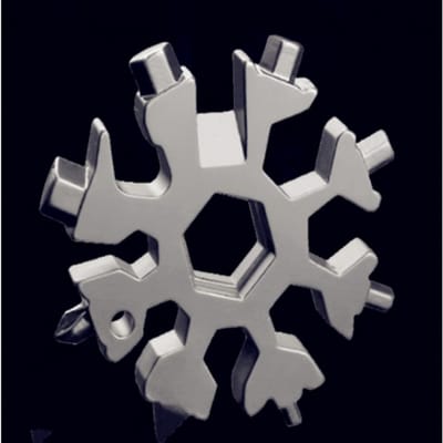 Raion Multitool - Sneeuwvlok 18-in-1 - Roestvrij Staal - Compact - Survival Gereedschap