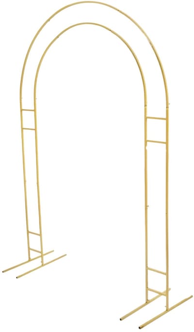 Boog achtergrondstandaard – Voor bruiloft of verjaardag – Metalen frame 219 cm hoog voor ballonnen en feestdecoratie – S