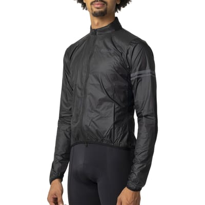 AGU Essential - Windjack - Fietsjack - Heren - Zwart - XL - Lichtgewicht - Waterafstotend - Reflecterend - Opvouwbaar