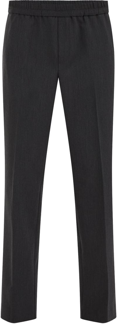 WE Fashion Heren straight leg pantalon met elastieken band
