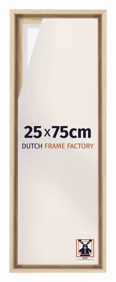 Baklijst 25x75 cm - Beuken - Geschikt voor Canvasdoek - MDF Baklijst Lausanne