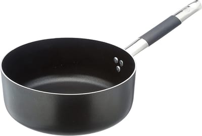 Aluminium Stoofpan 3 mm met RVS Kompakt Handvat - Zwart