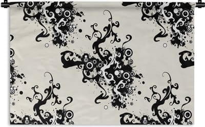 Wandkleed - Wanddoek - Patronen - Zen - Abstract - 90x60 cm - Wandtapijt