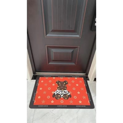 Huishoudelijke Zachte Diatomeeënaarde Mat Badkamer Deur Antislip Absorberende Voetmat Gewelddadige Beer Zachte Badkamer Sneldrogende Mat 40*60cm
