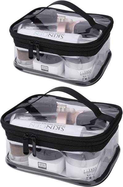 Transparante Waterdichte Make-uptassen Set - Draagbare Toilettassen voor Reizen en Organisatie