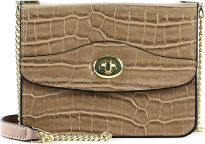 SEIDENFELT MANUFAKTUR Schoudertas Tuuli Small Crossbody Sand / Gold Lichtbruin