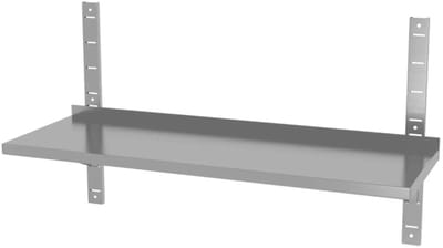 HENDI Verstelbare wandplank – enkel – roestvrij staal – 1400x300x600 mm