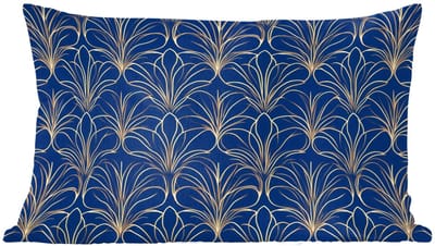 Sierkussens - Kussentjes Woonkamer - 60x40 cm - Deco - Waaier - Blauw