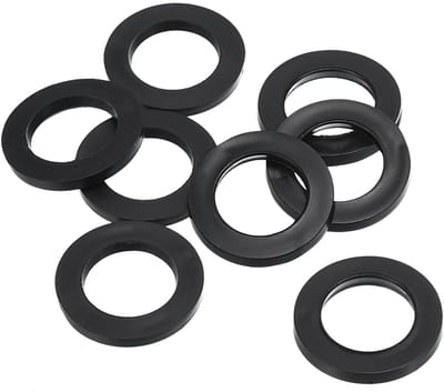 Rubber Flat Washers 15mm ID en 23mm AD - 8 Stuks Sealing Ringen voor Waterleidingen en Slangen