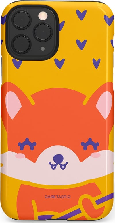 Casetastic Hoesje Geschikt voor Apple iPhone 11 Pro - Stijlvolle Beschermende Duo-layer Case - Vossen beat