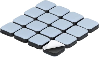 Meubelglijders Vierkant - Teflon Glijders - Meubels Verplaatsen - Zelfklevend PTFE - 20 x 20 mm - Blauw