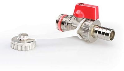 Verchroomde Afvoerkraan met Tuinslangplug en Draaiknop (3/4 Inch)