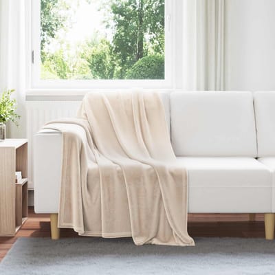 vidaXL - plaid - Beige - 130 - x - 150 - cm - 0.5 - kg - Fleece
