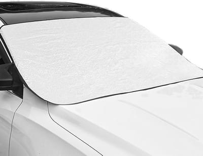 Auto voorruitafdekking voor koude winter, 150 x 93 cm, bescherming tegen vorst, sneeuw en ijs, geschikt voor alle voertuigen