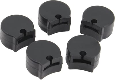 Comfortabele Rubber Duimbeschermers voor Klarinetten - Set van 5, Zwart, Ideaal voor Muzikanten