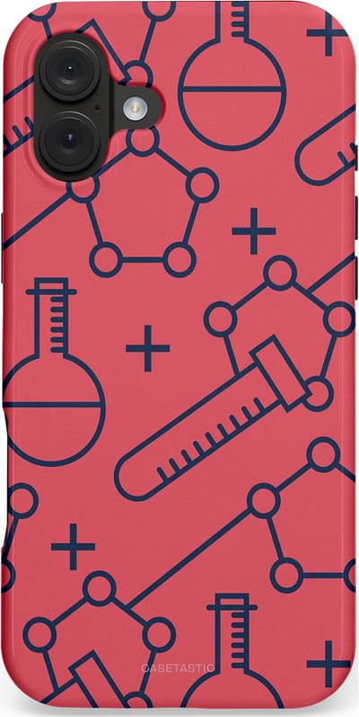 Casetastic hoesje geschikt voor Apple iPhone 16 Plus - MagSafe - Dubbellaagse bescherming - Rode Laboratorium - Fashion Case - Koraal