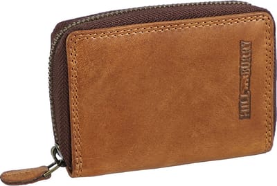 HillBurry Unisex Creditcardhouder Waaier – Dames / Heren - RFID kaarthouder - 11 vakjes - Leer - Bruin