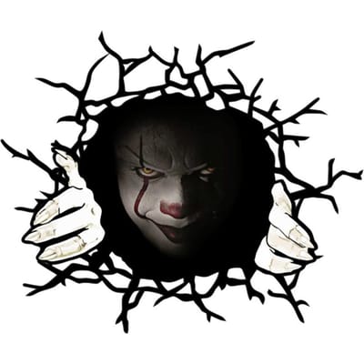 Fijne Halloween Autodeur Autoruit Sticker Stickers Horror Muur Vloer Muurstickers Thuis zwart