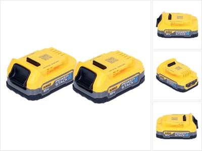 Dewalt DCBP034E2 2x 18V XR Compacte POWERSTACK accu