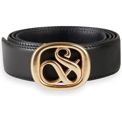 Scotch & Soda Ampersand Belt Black/ Sky Captain Taglia: S | Cinture Outlet | Donna | Nero