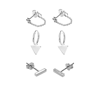 Karma Symbols bundelset Tube-Traingle en Chain zilver