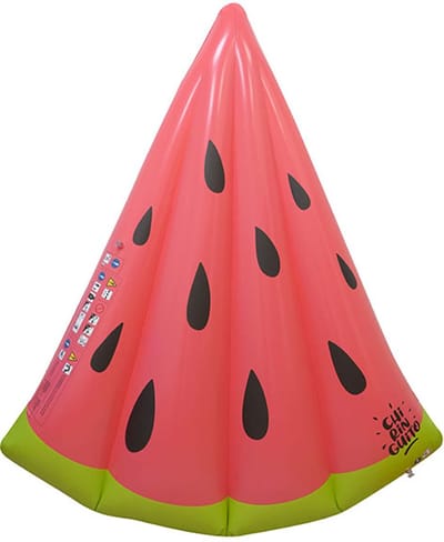 Swim Essentials - Luchtbed - fruitvorm - 150 x 120 cm - Rood/Groen