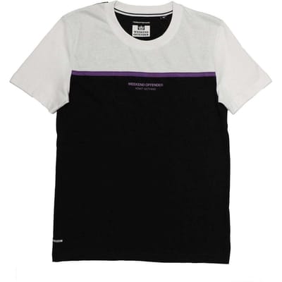 Weekend Offender Dames/Dames Studio 54 Colour Block T-shirt (Zwart, Wit)