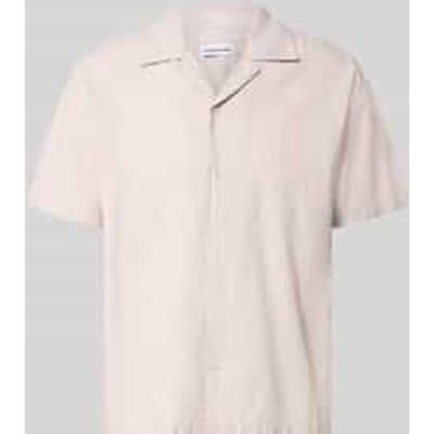 JACK&JONES JJEBREEZE LINEN BLEND RESORT SHIRT SS SN Heren Overhemd - Maat S