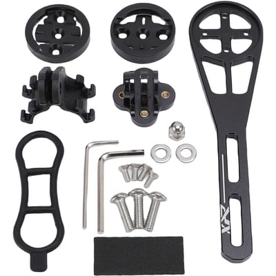 Support d'ordinateur de vélo de route allongé pour guidon, angle réglable gray