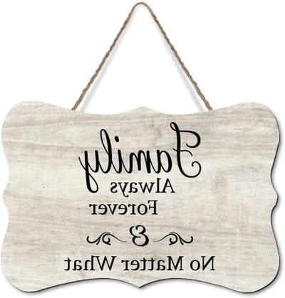 Houten Deurbord - Wanddecoratie Plaque - Huis Decoreren - Permanente Print - 20x25 CM - Houtkleur